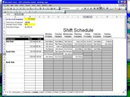 Shift Scheduler for Excel screenshot